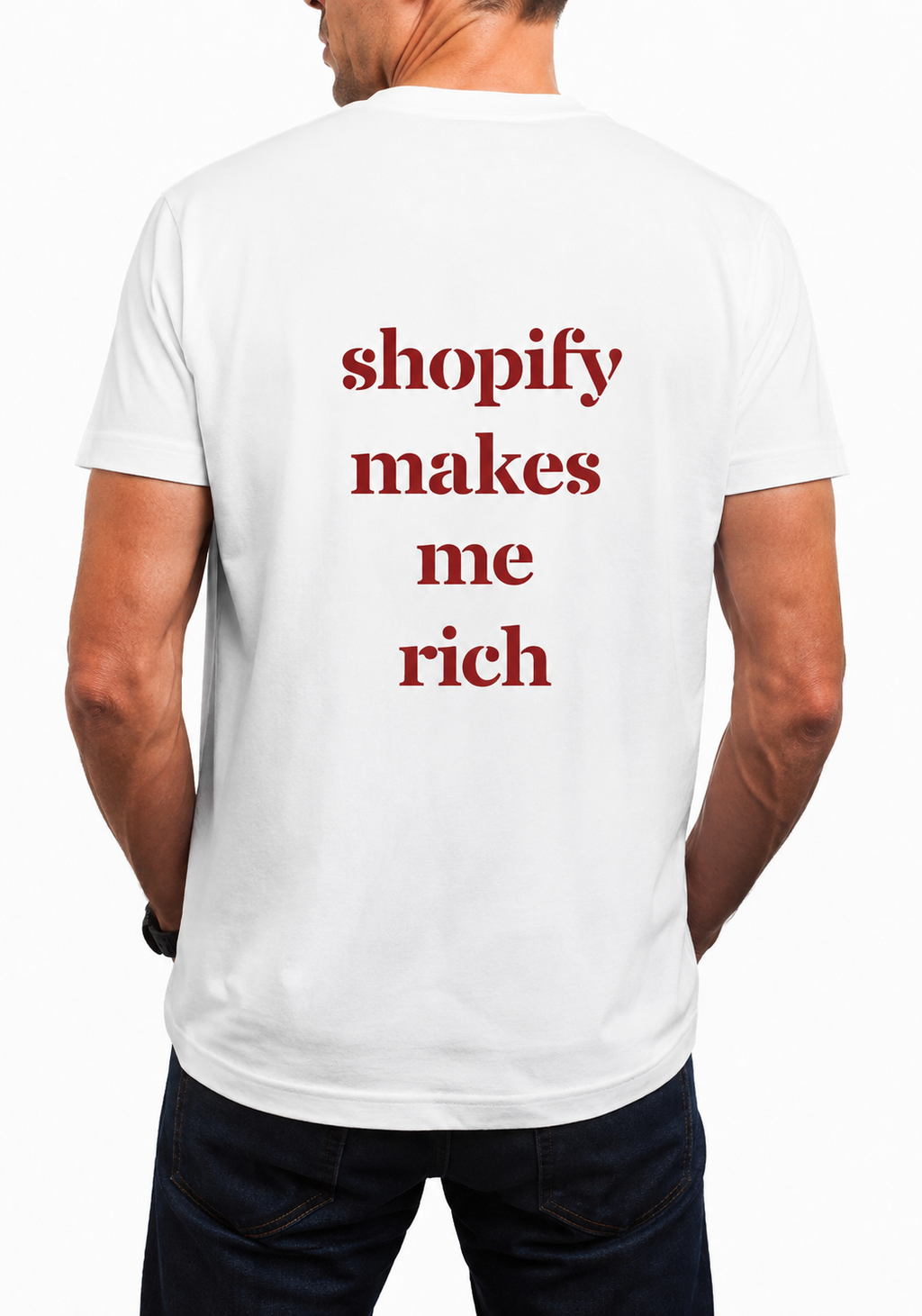 T shirt “Shopify makes me…”
